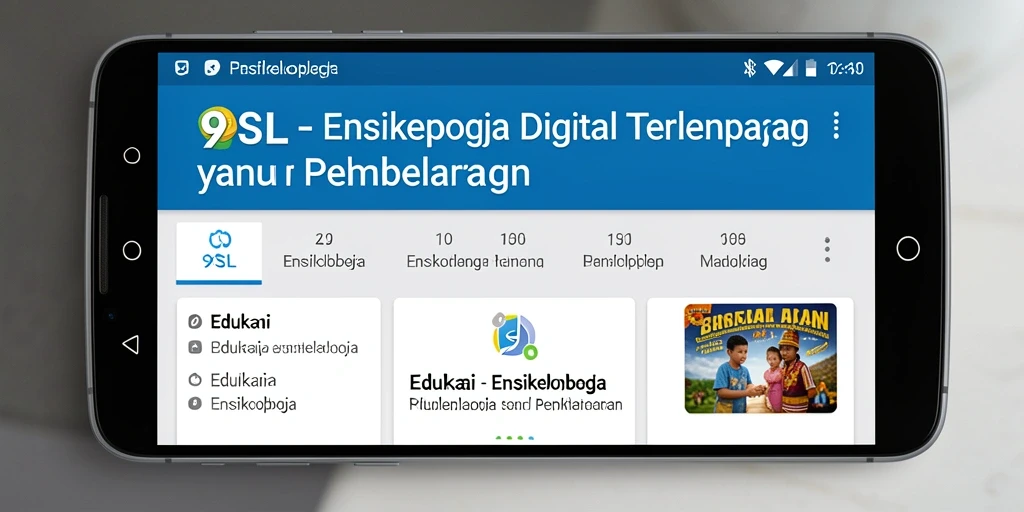 Antarmuka aplikasi 9SL yang sederhana dan informatif