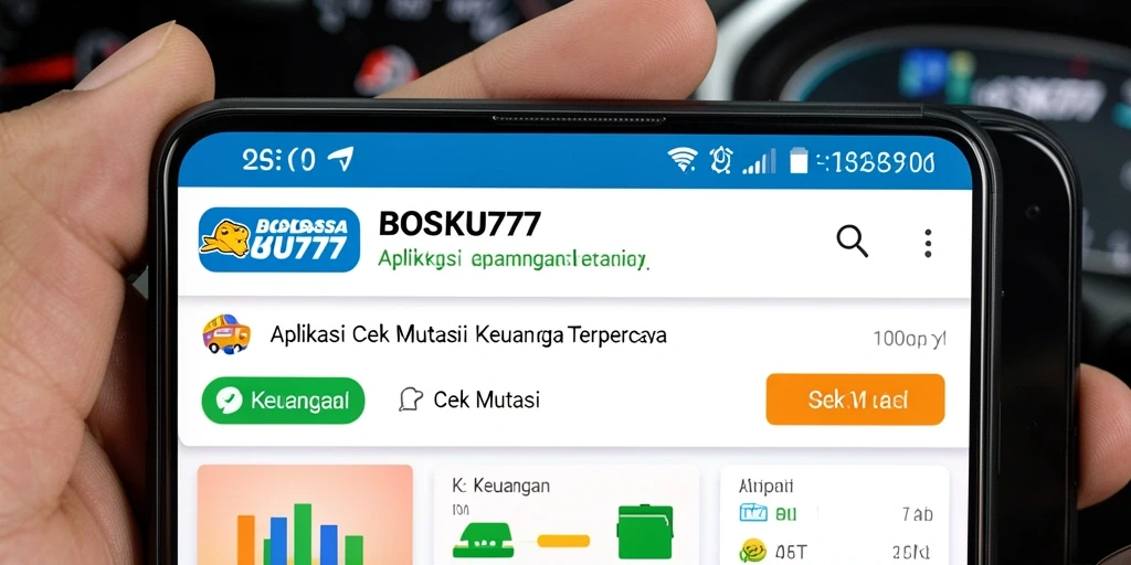 Antarmuka BOSKU777 menampilkan informasi mutasi keuangan dengan jelas dan teratur.