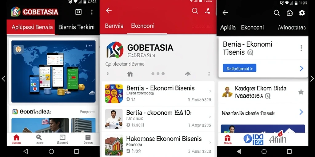 Tampilan antarmuka GOBETASIA yang informatif dan mudah digunakan.
