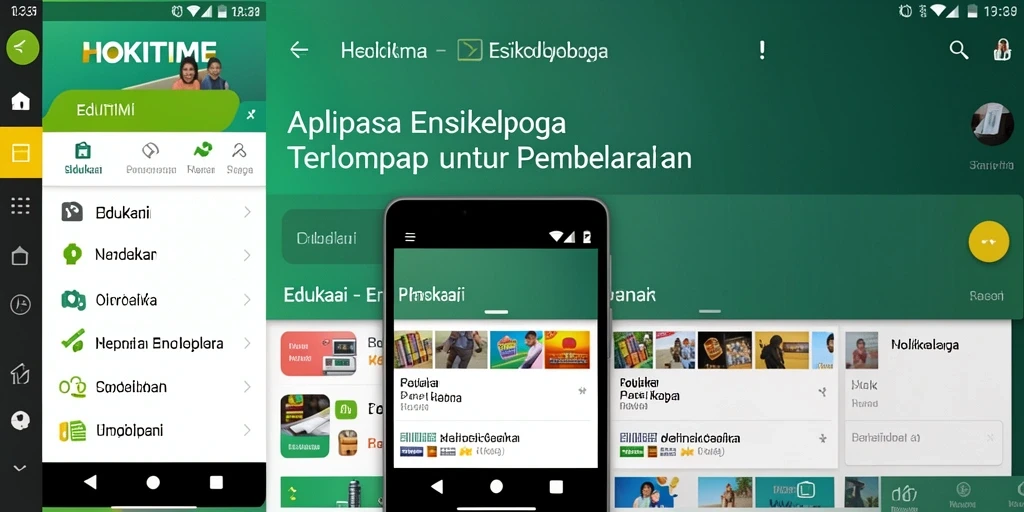 Antarmuka HOKITIME yang menarik dan informatif.