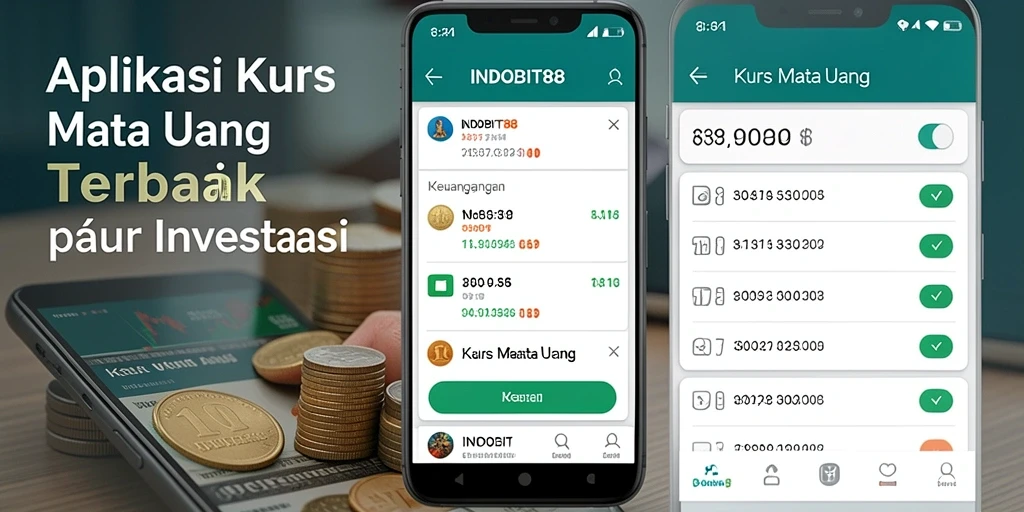 Screenshot utama INDOBIT88 dengan antarmuka kurs mata uang.