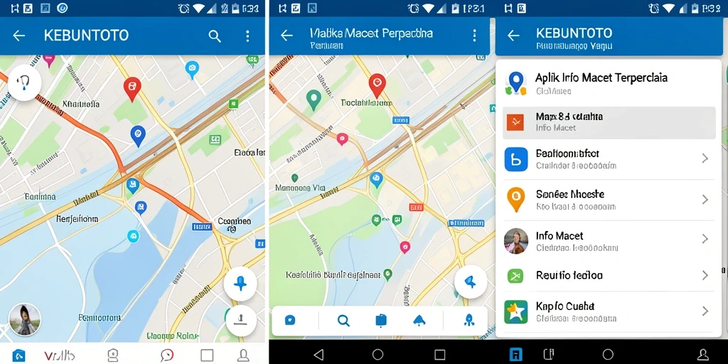 Antarmuka KEBUNTOTO menampilkan informasi lalu lintas secara jelas.