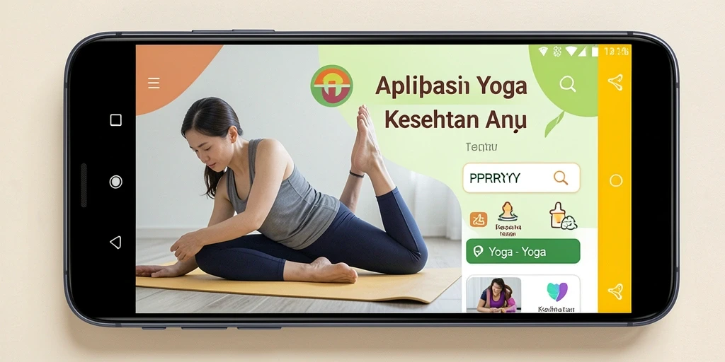 Tampilan antarmuka aplikasi PPRRYY yang modern dan praktis untuk latihan yoga.
